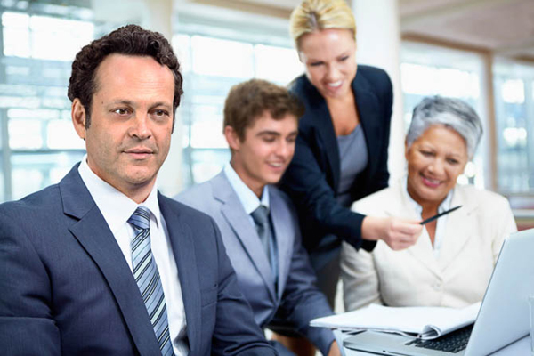 Vince Vaughn Poses for Corporate Stock Photos